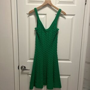 Mac Duggal Vibrant Green Midi Dress